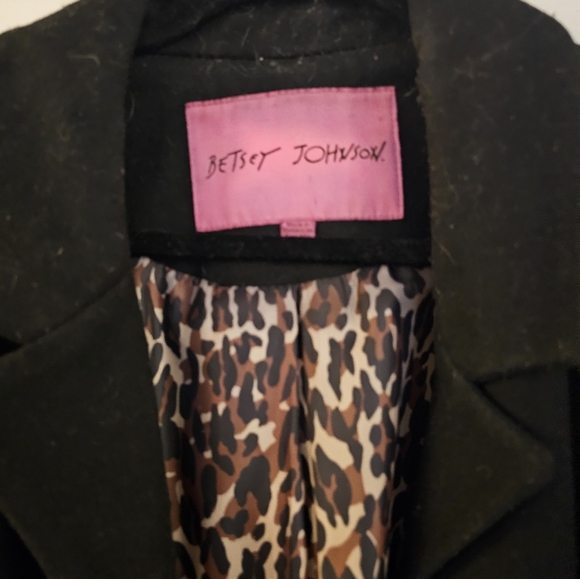 Betsey Johnson Black wool coating - Picture 4 of 4